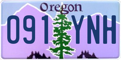 OR license plate 091YNH
