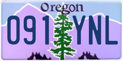 OR license plate 091YNL