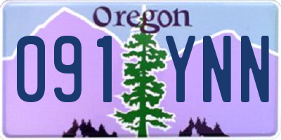 OR license plate 091YNN
