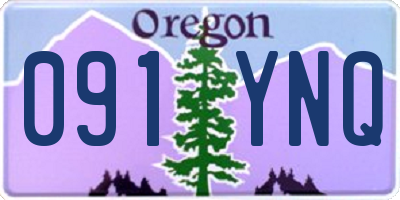 OR license plate 091YNQ