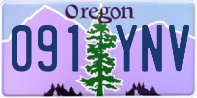OR license plate 091YNV