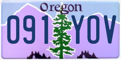 OR license plate 091YOV