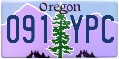 OR license plate 091YPC
