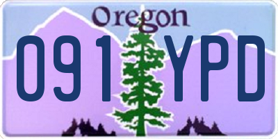 OR license plate 091YPD