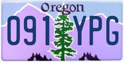 OR license plate 091YPG