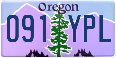 OR license plate 091YPL