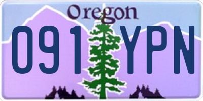 OR license plate 091YPN