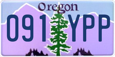 OR license plate 091YPP