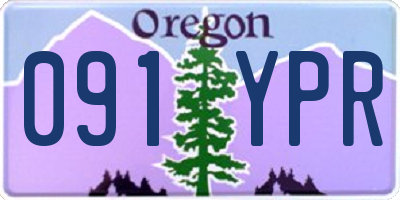 OR license plate 091YPR