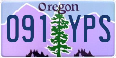 OR license plate 091YPS