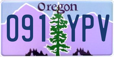 OR license plate 091YPV