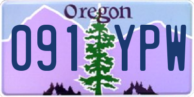 OR license plate 091YPW
