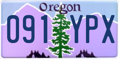 OR license plate 091YPX