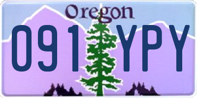 OR license plate 091YPY
