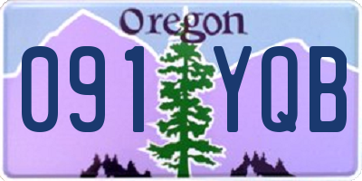 OR license plate 091YQB