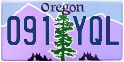 OR license plate 091YQL