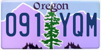 OR license plate 091YQM