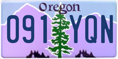OR license plate 091YQN