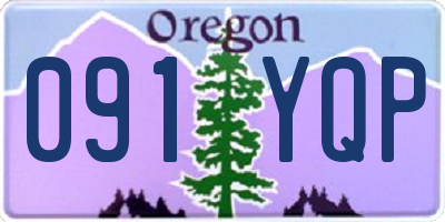 OR license plate 091YQP