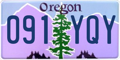 OR license plate 091YQY
