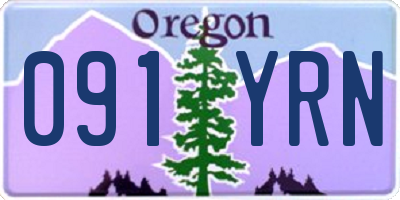 OR license plate 091YRN