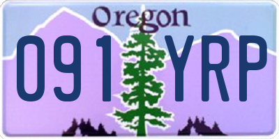 OR license plate 091YRP