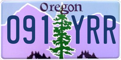 OR license plate 091YRR