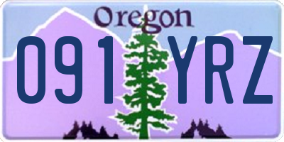 OR license plate 091YRZ
