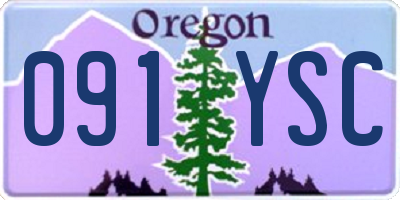 OR license plate 091YSC