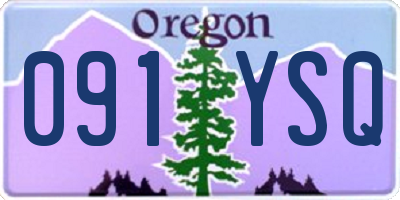 OR license plate 091YSQ