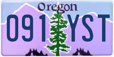 OR license plate 091YST