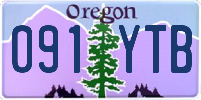 OR license plate 091YTB