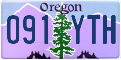 OR license plate 091YTH