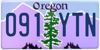 OR license plate 091YTN