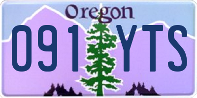 OR license plate 091YTS