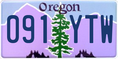 OR license plate 091YTW