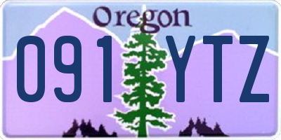OR license plate 091YTZ