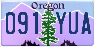OR license plate 091YUA