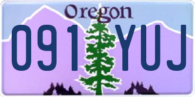 OR license plate 091YUJ