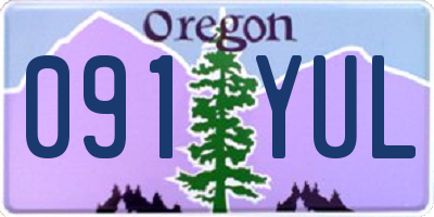 OR license plate 091YUL