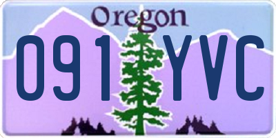 OR license plate 091YVC