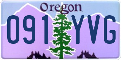 OR license plate 091YVG