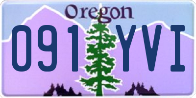 OR license plate 091YVI