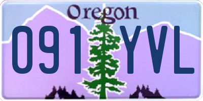 OR license plate 091YVL