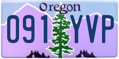 OR license plate 091YVP