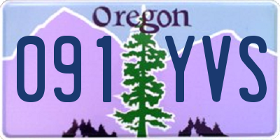 OR license plate 091YVS
