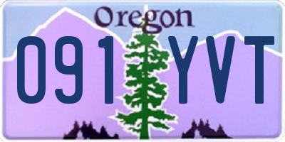OR license plate 091YVT
