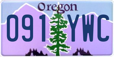 OR license plate 091YWC