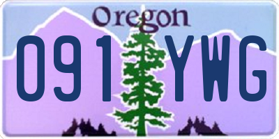 OR license plate 091YWG