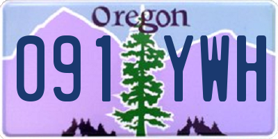 OR license plate 091YWH